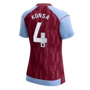 Aston Villa Ezri Konsa #4 Domaci Dres za Ženska 2023-24 Kratak Rukavima